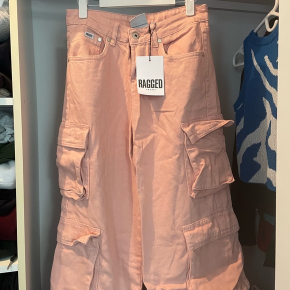 Brand new Ragged Priest low waist wide leg cargo Jean bought from princess polly - Picture 3 of 4